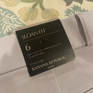 Banana Republic Sloan Fit cropped pants NWT